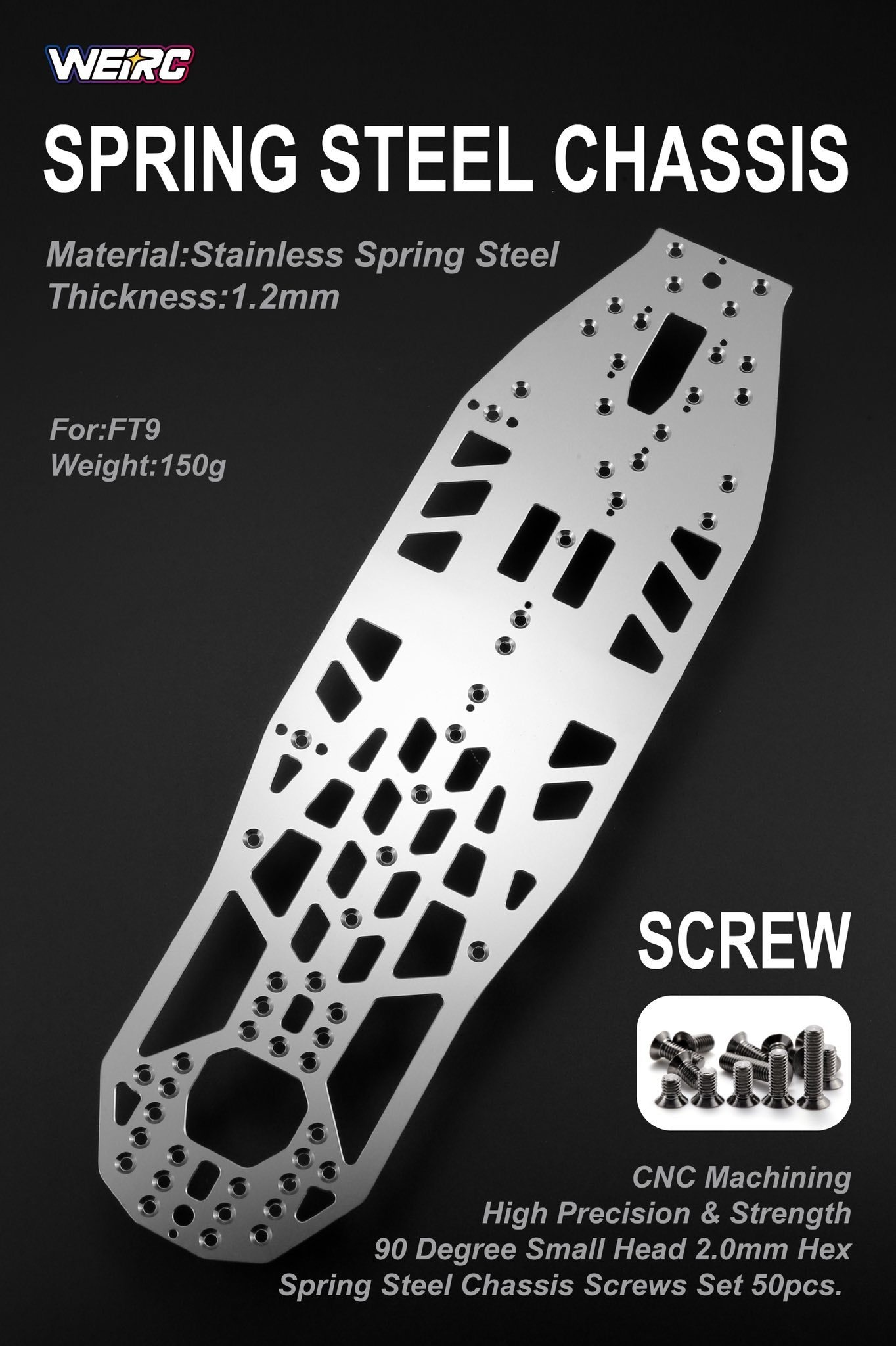 WEiRC XRAY X4 2026 1.2mmスチールシャーシ+専用ビスセット X4'26用スチールシャーシが発売に | ロックウェーブ 店主ブログ