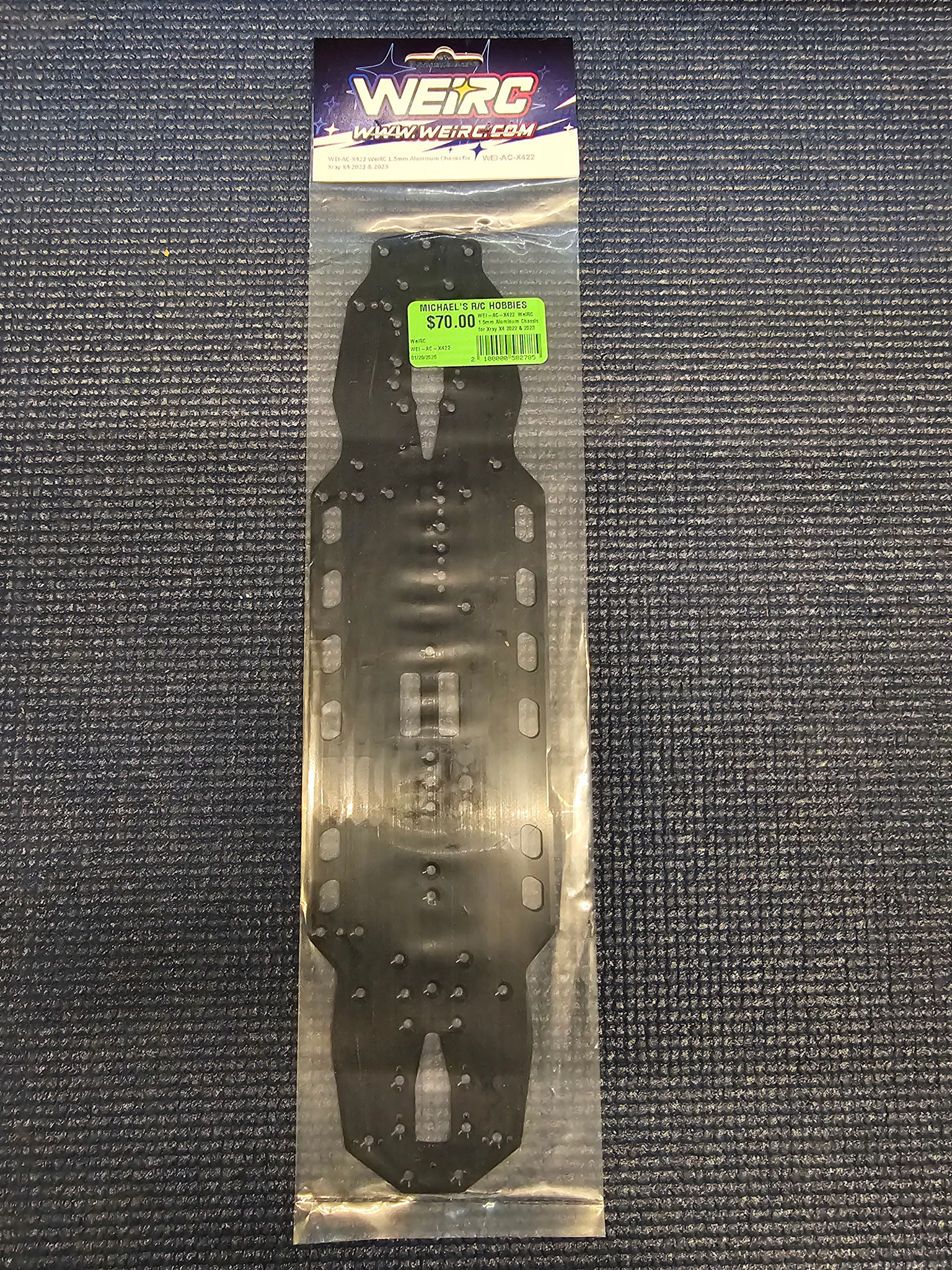 WEI-AC-TC8 WeiRC 1.5mm Aluminum Chassis for TC8 - Michael's RC Hobbies