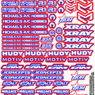 MRC Hobbies Products MRC8511SRBW  MRC Sponsor 8.5x11 Sticker Sheet - Red Blue White