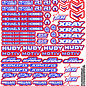 MRC Hobbies Products MRC8511SRBW  MRC Sponsor 8.5x11 Sticker Sheet - Red Blue White