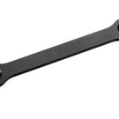 Team Corally COR00180-831  Steering Rack - Dual Stiffener - Swiss Made 7075 T6 Aluminum - 2mm - Hard Anodized - Black