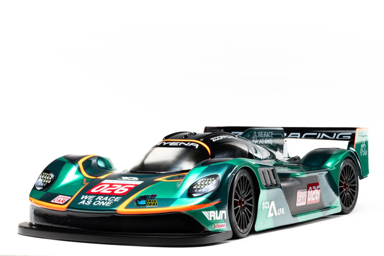 ZR-0018-07 ZooRacing JACKAL 1/10 TC Body – 190mm .07 Standard (ETS