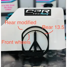 Crybabyracing CBRP1107  CBR Pro 12th Scale Wheel Cutout Kit (2 pcs)