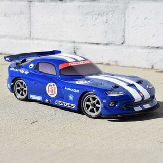 Proline Racing PRO368413  Pre-Cut 2002 Dodge Viper GTS Blue for Losi NASCAR