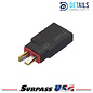 Surpass Hobby USA DTSPHB-09 Hobby Details T-Plug (Deans) Male to TRX Female Adapter for RC Lipo Batteries (1pc)