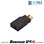 Surpass Hobby USA DTSPHB-09 Hobby Details T-Plug (Deans) Male to TRX Female Adapter for RC Lipo Batteries (1pc)