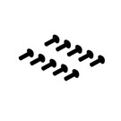 Arrma ARA-1254  M2.5x8mm Button Head Screw With M3 Head (10)