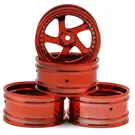 MST MXS-102045R  TMB 1/10 Drift Wheels (Red) (+8) (4) w/Mounting Foam