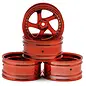 MST MXS-102045R  TMB 1/10 Drift Wheels (Red) (+8) (4) w/Mounting Foam