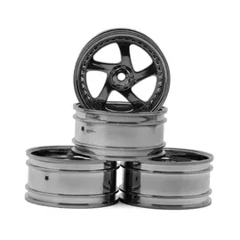 MST MXS-102045SBK  TMB 1/10 Drift Wheels (Grey) (+8) (4) w/Mounting Foam