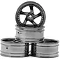 MST MXS-102045SBK  TMB 1/10 Drift Wheels (Grey) (+8) (4) w/Mounting Foam