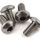 Yokomo YOKRP-110-04A  2x4mm High Precision Titanium Button Head Screw (4)