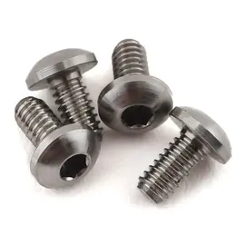Yokomo YOKRP-110-04A  2x4mm High Precision Titanium Button Head Screw (4)