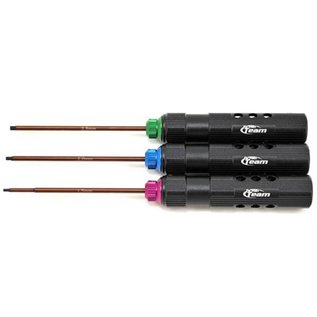 Team Associated ASC1518  FT 1.5, 2.0, and 2.5 mm Hex Drivers Tool Set, 3pc.