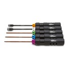 Team Associated ASC1519 Factory Team Hex/Nut Driver Tool Set, 5pc.