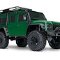 Traxxas TRA82256-4 GRN TRX-4 Land Rover Defender Green Clipless Body