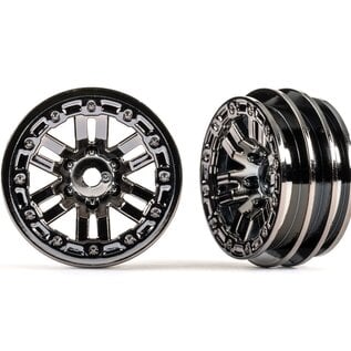 Traxxas TRA9768-BLKCR  TRX-4M Wheels, 1.0" (black chrome) (2)