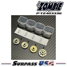 Team Zombie P-TZ483336 Team Zombie Hard-Anodized Aluminum 7075 Pinion Gear 48P 33-36T (4pcs)