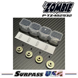 Team Zombie P-TZ482932 Team Zombie Hard-Anodized Aluminum 7075 Pinion Gear 48P 29-32T (4pcs)