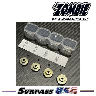 Team Zombie P-TZ482932 Team Zombie Hard-Anodized Aluminum 7075 Pinion Gear 48P 29-32T (4pcs)