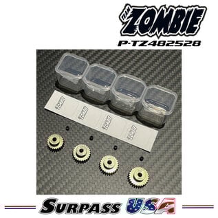 Team Zombie P-TZ482528 Team Zombie Hard-Anodized Aluminum 7075 Pinion Gear 48P 25-28T (4pcs)