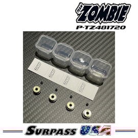 Team Zombie P-TZ481720 Team Zombie Hard-Anodized Aluminum 7075 Pinion Gear 48P 17-20T (4pcs)
