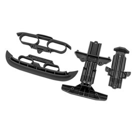 Traxxas TRA10837-BLK  Black Bumpers and Skid Plates for Mini Rally