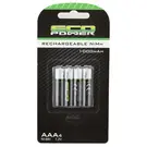 Eco Power ECP-5063  High Power Rechargeable AAA NiMH Batteries (4) (1.2V/1000mAh) (Mini-Z)