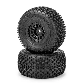 J Concepts JCO4173-30912  Choppers Pre-Mounted Tires for Traxxas® Mini XRT™ (2) (Yellow) w/12mm Hex