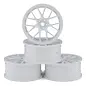MST MXS-832501W  White RE wheel 24mm (+0) (4) (0mm Offset) w/12mm Hex