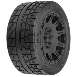 Proline Racing PRO1020511  1/6 Menace HP BELTED F/R 5.7” Tires MTD 24mm Black Raid 8x48 Hex (2)