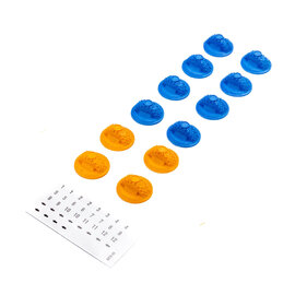 Proline Racing PRO647600  Gate Marker Set, Blue, Orange (12): Axial SCX30