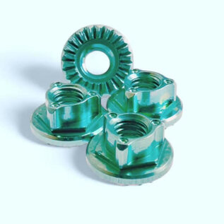 MR33 MR33-501415  MR33 Aluminum Serrated Wheel Nut 4.0mm - Cayote (4)