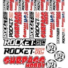 Surpass Hobby USA D-SH-6800M Surpass Hobby & Rocket-RC 6" x 8" Die-Cut Sticker Sheet (2)