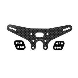 Team Associated ASC92578  RC10B7.1 FT Gull Dropper And Rear Shock Tower Set, -2mm