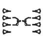 Team Associated ASC92576  RC10B7.1 Caster And Steering Block Set, Carbon