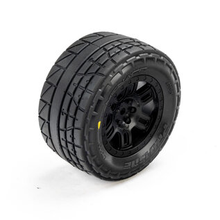 Proline Racing PRO1034510  Menace Front/Rear Street Tires Mounted 12mm Black Split Six (2): ARRMA MINI KRATON