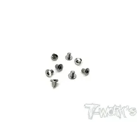 T-Works TSS-304LP  Tworks Alum Socket Head Low Profile Half Thread Screws 3X4