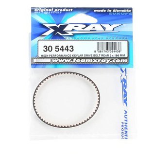 Xray XRA305443 High-Performance Kev-lar 3x186mm Rear Drive Belt
