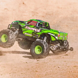 Traxxas TRA36254-8 GRNX  Green Stampede 1/10 Scale Monster Truck w/ Battery & USB-C