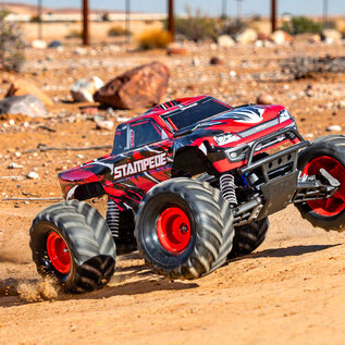 Traxxas TRA36254-8 REDX  Red Stampede 1/10 Scale Monster Truck w/ Battery & USB-C