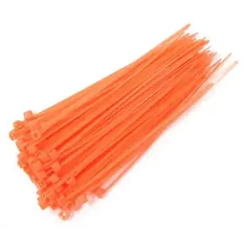 Integy C23386ORANGE Plastic Tie Wrap/Cable Tie Small (100)