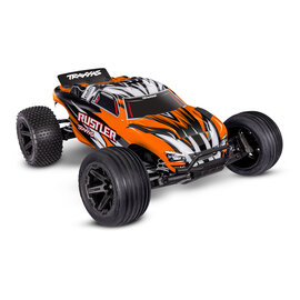 Traxxas TRA37254-8 ORNG Orange  Rustler 2WD BL-2S Brushless RTR USB-C HD