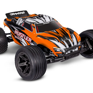 Traxxas TRA37254-8 ORNG Orange    Rustler 2WD w XL-5 ESC RTR USB-C HD