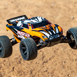 Traxxas TRA37254-8 ORNG Orange    Rustler 2WD w XL-5 ESC RTR USB-C HD
