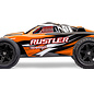 Traxxas TRA37254-8 ORNG Orange  Rustler 2WD BL-2S Brushless RTR USB-C HD