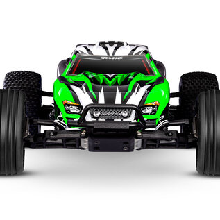 Traxxas TRA37254-8 GRNX Green  Rustler 2WD BL-2S Brushless RTR USB-C HD