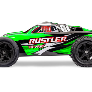 Traxxas TRA37254-8 GRNX Green    Rustler 2WD w XL-5 ESC RTR USB-C HD