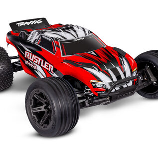 Traxxas TRA37254-8 REDX  Red  Rustler 2WD w XL-5 ESC RTR USB-C HD