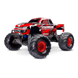 Traxxas TRA36254-8 REDX  Red Stampede 1/10 Scale Monster Truck w/ Battery & USB-C